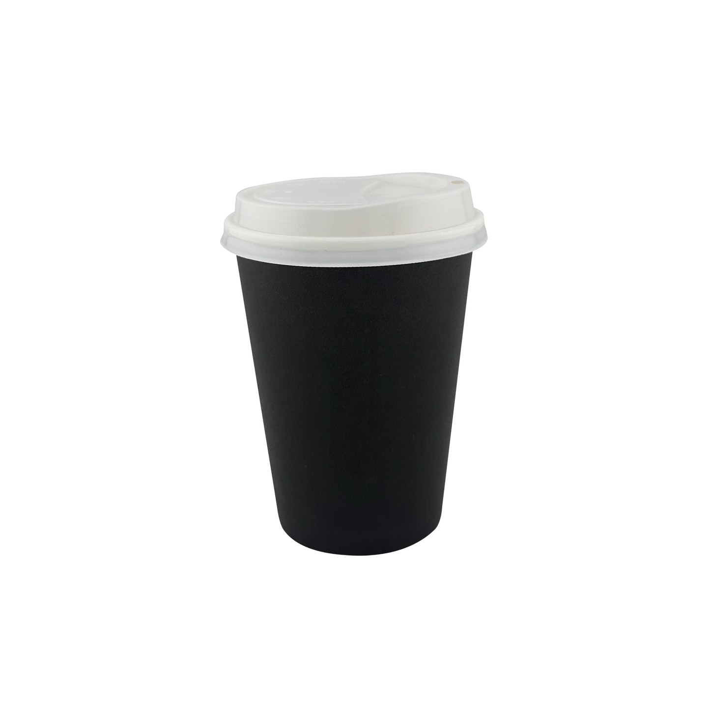 12oz Single Wall 90mm ( Black Base 500pcs x White Lid 500pcs)