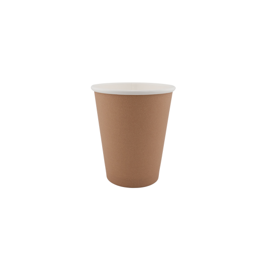 6oz Single Wall Hot Cup Kraft  (80mm)