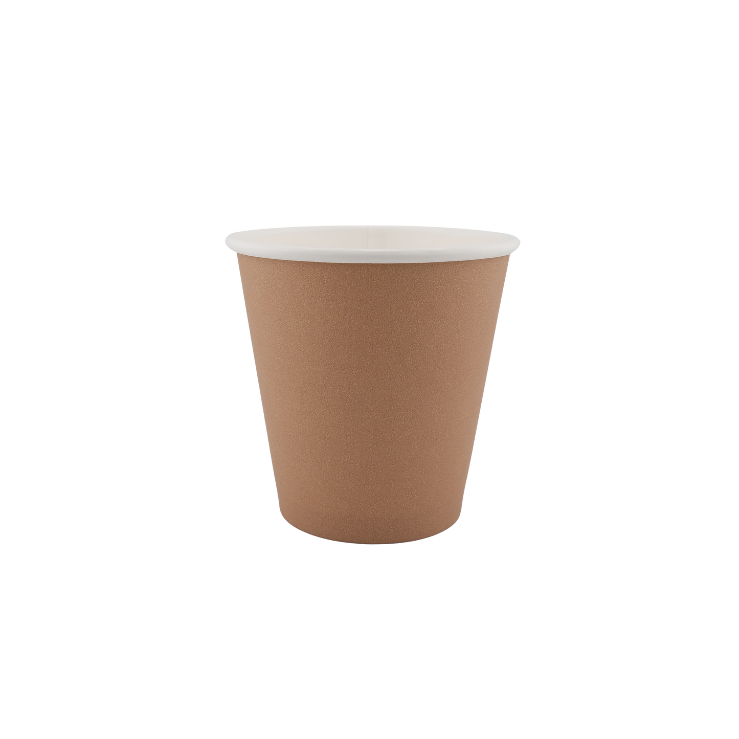 8oz Single Wall Hot Cup Kraft (90mm)