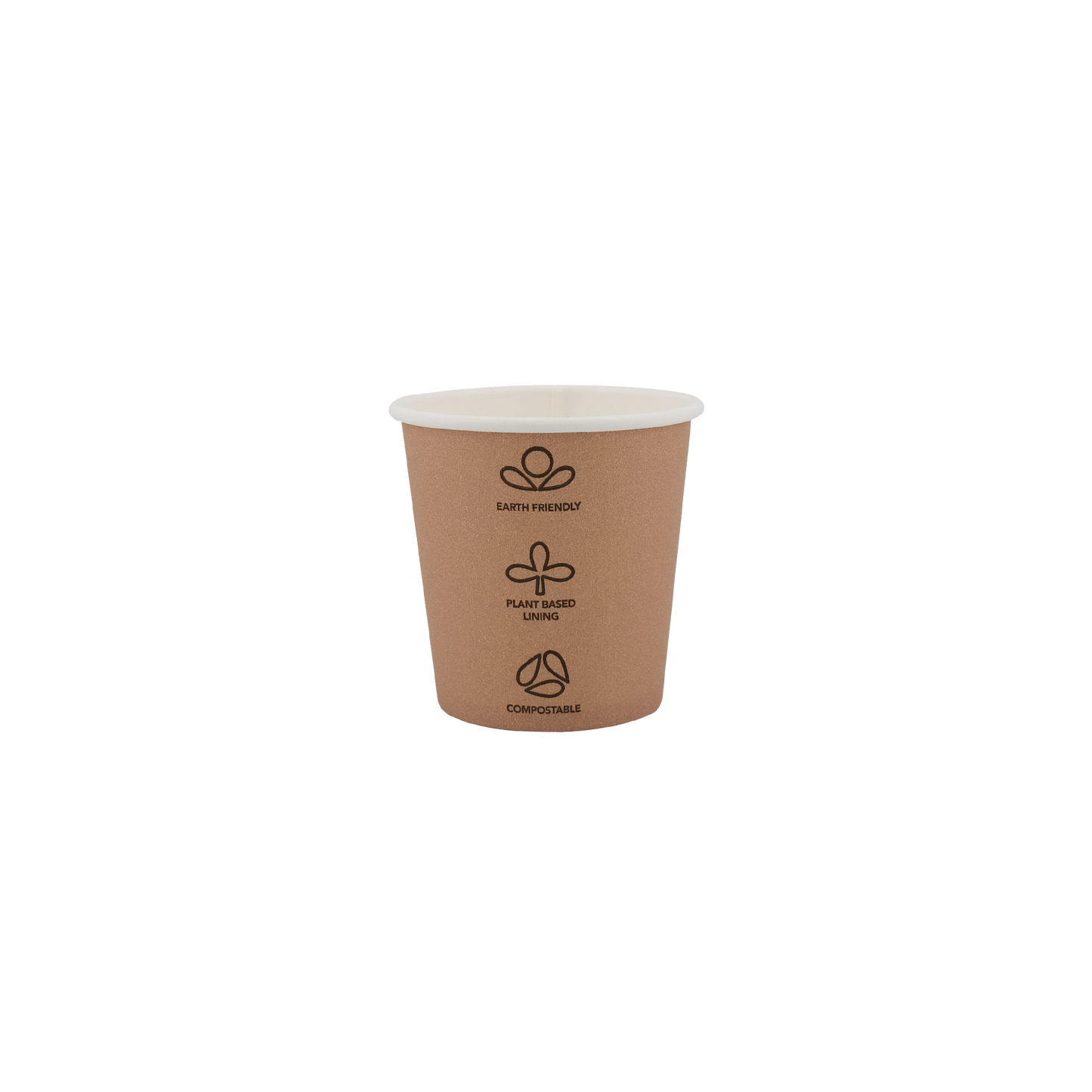 4oz Single Wall EcoHaven Cup Kraft (62mm)