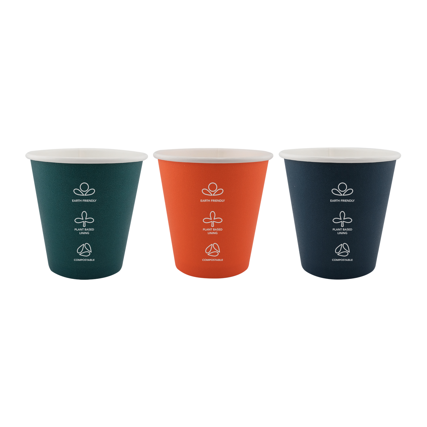 8oz Single Wall EcoHaven Hot Cup Deep Brew (90mm)