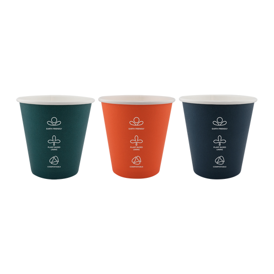 8oz Single Wall EcoHaven Hot Cup Deep Brew (90mm)