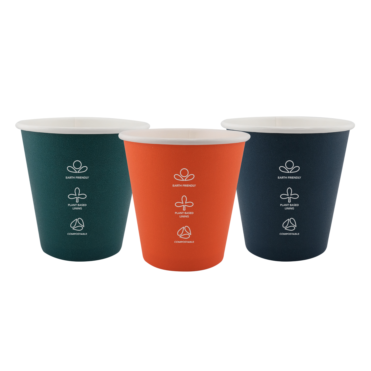 8oz Single Wall EcoHaven Hot Cup Deep Brew (90mm)