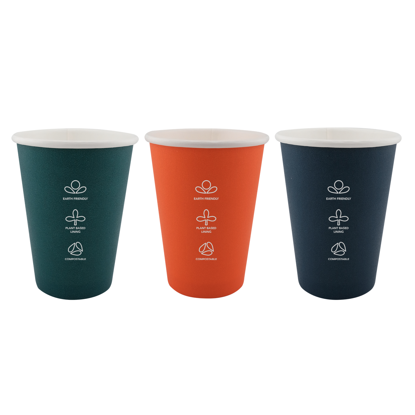 12oz Single Wall EcoHaven Hot Cup Deep Brew (90mm)