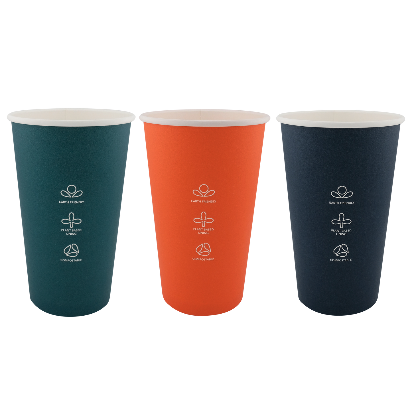 16oz Single Wall EcoHaven Hot Cup Deep Brew (90mm)