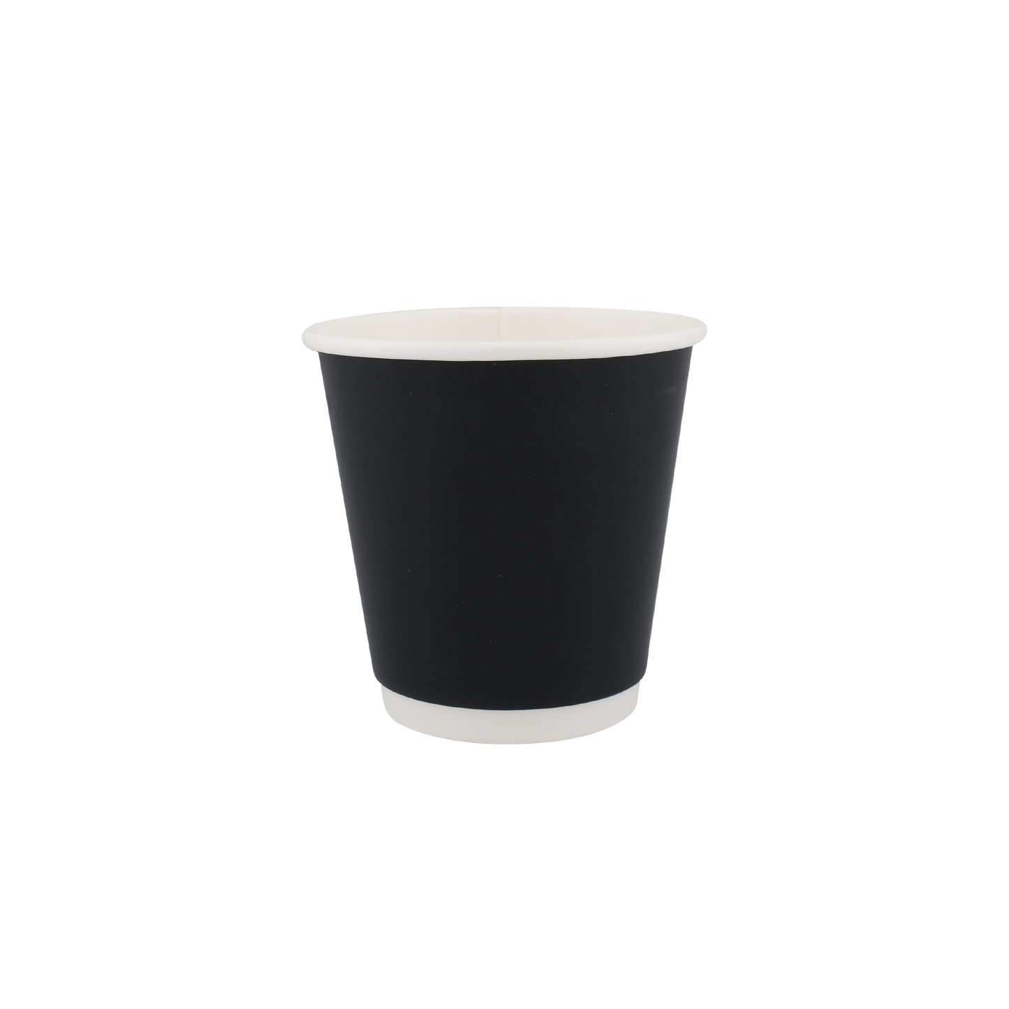 8oz Double Wall Hot Cup Black (90mm)