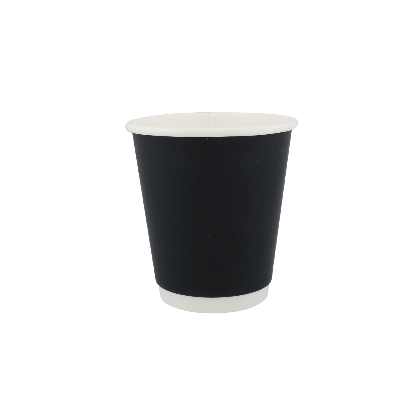 12oz Double Wall Hot Cup Black (90mm)