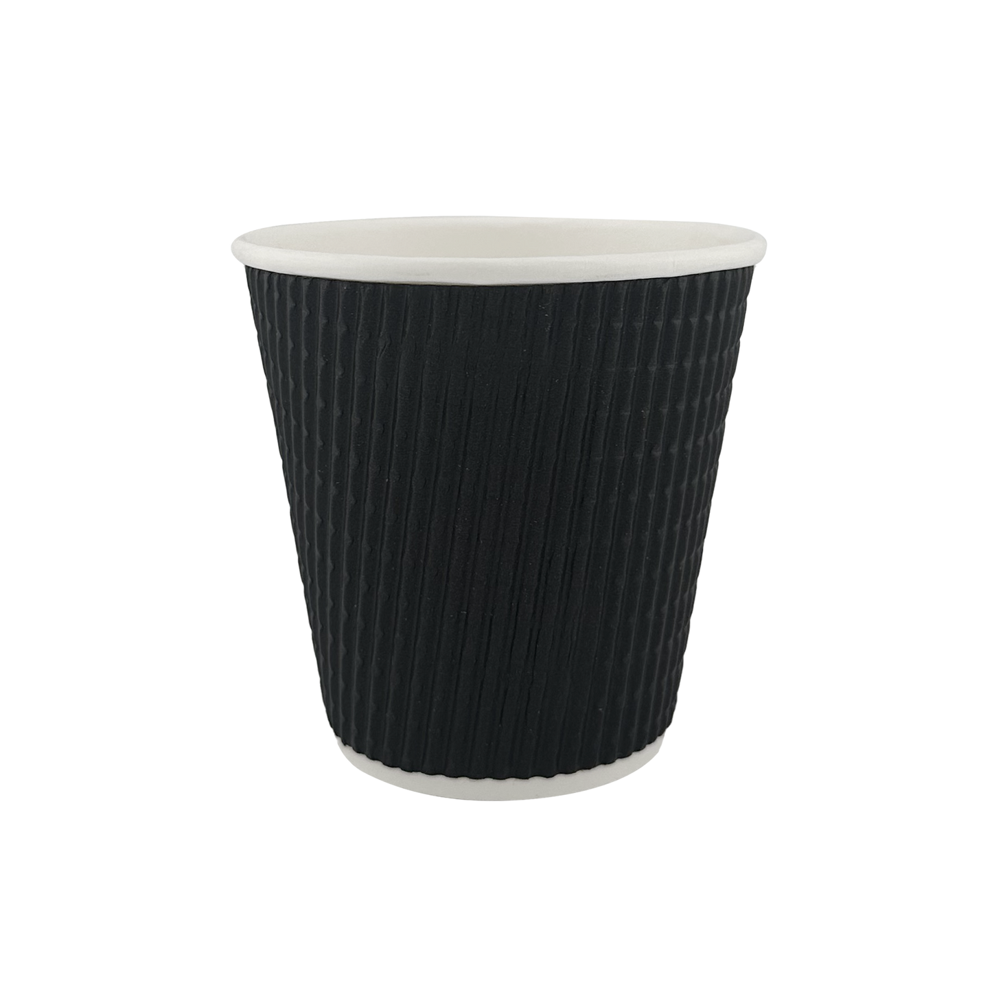 16oz Ripple Wall Cup Black (90mm)