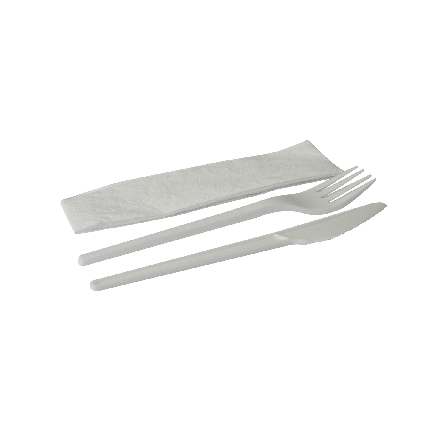 CPLA Cutlery Set Knife Fork Napkin