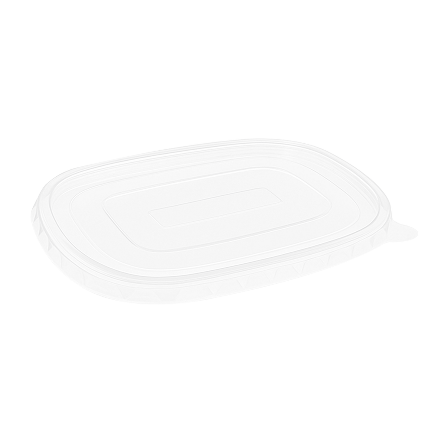500-1000ml PET Lid for Rectangular Kraft Base