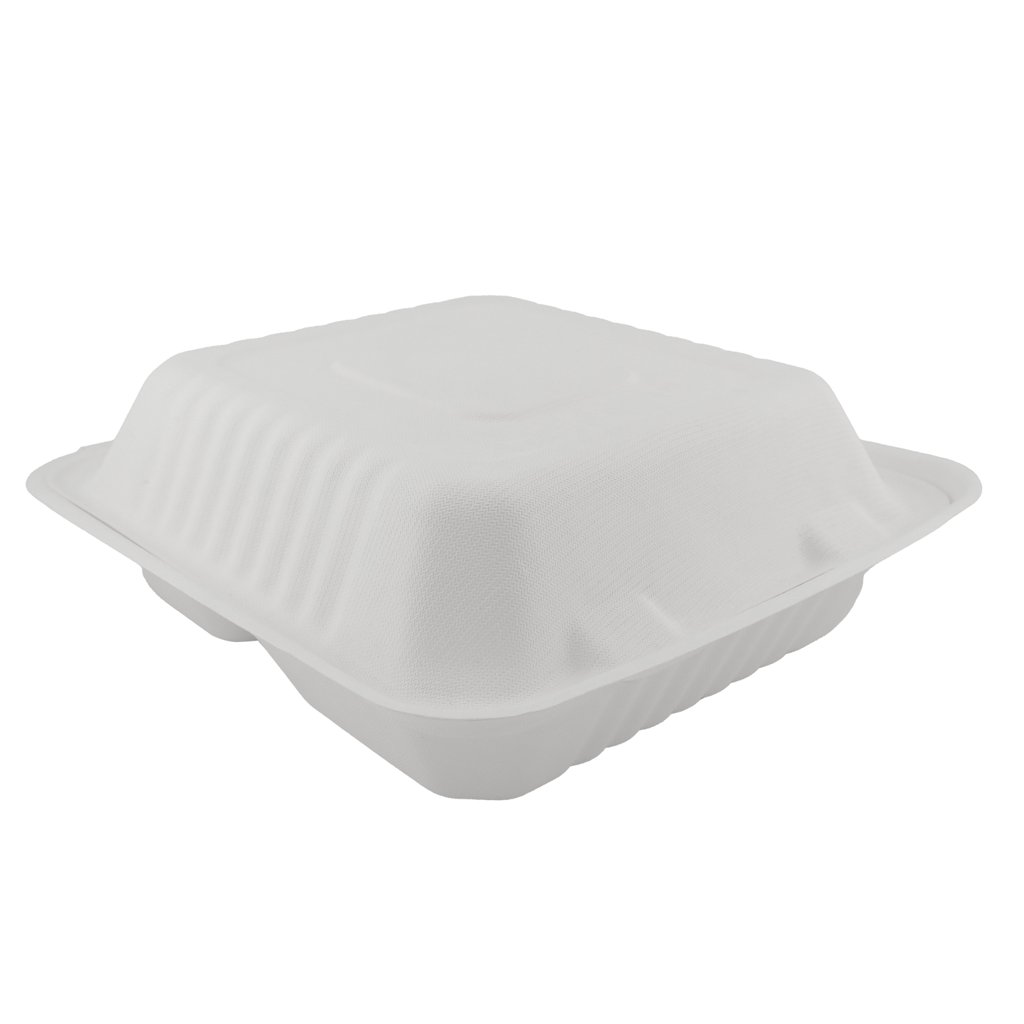 Dinner Box (3 Compartment) Clamshell 8" x 8"- 3C