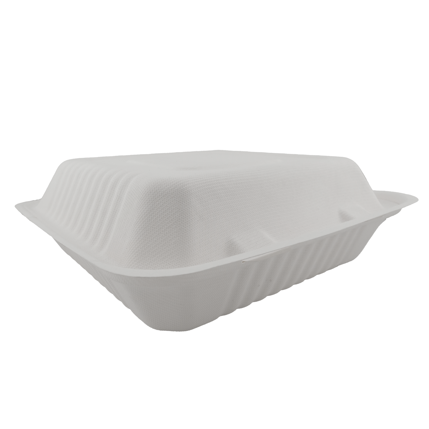 Large Dinner Box White Clamshell 9" x 9"