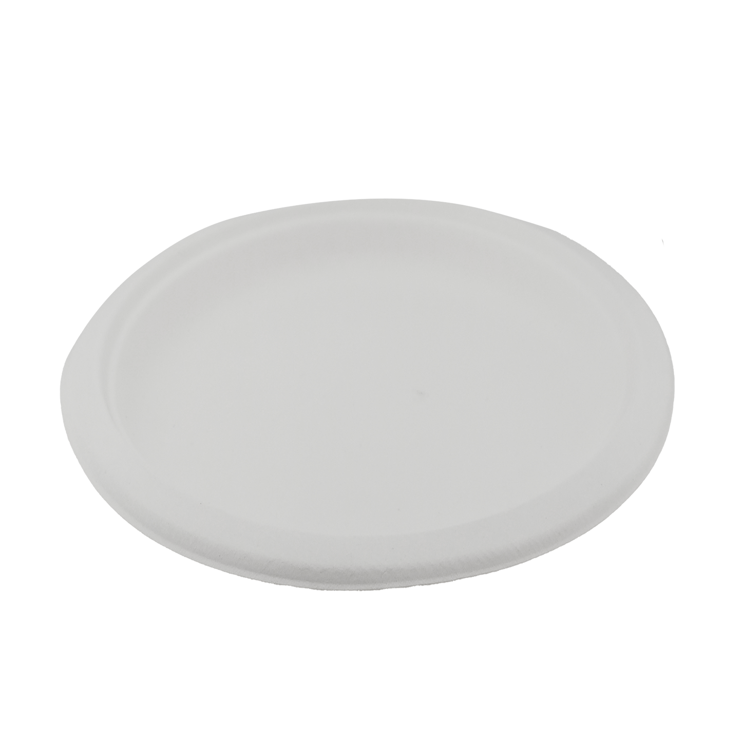10" Round Sugarcane White Plate