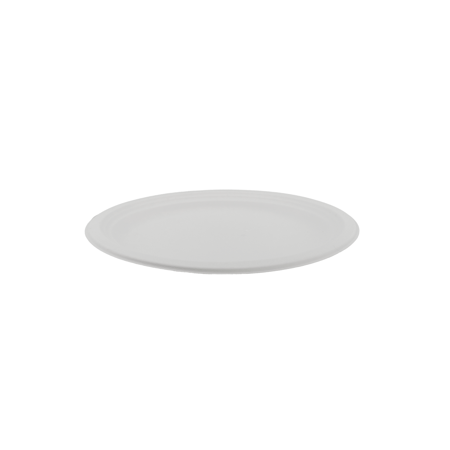 10" x 8" Small Oval Sugarcane White Plate