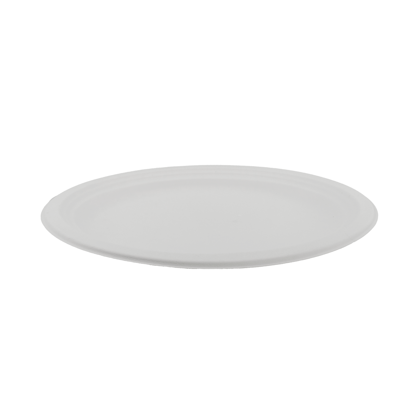 12.5" x 10" Large Oval Sugarcane White Plate