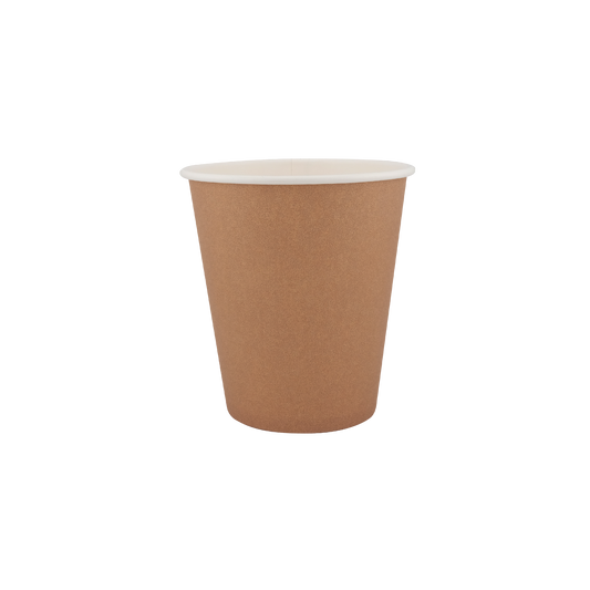 12oz Single Wall Hot Cup Kraft (90mm)