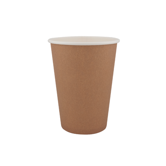 16oz Single Wall Hot Cup Kraft (90mm)