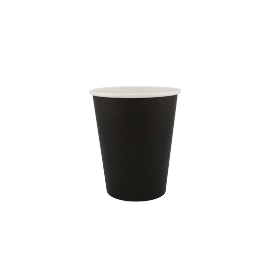 8oz Single Wall Hot Cup Black (80mm)