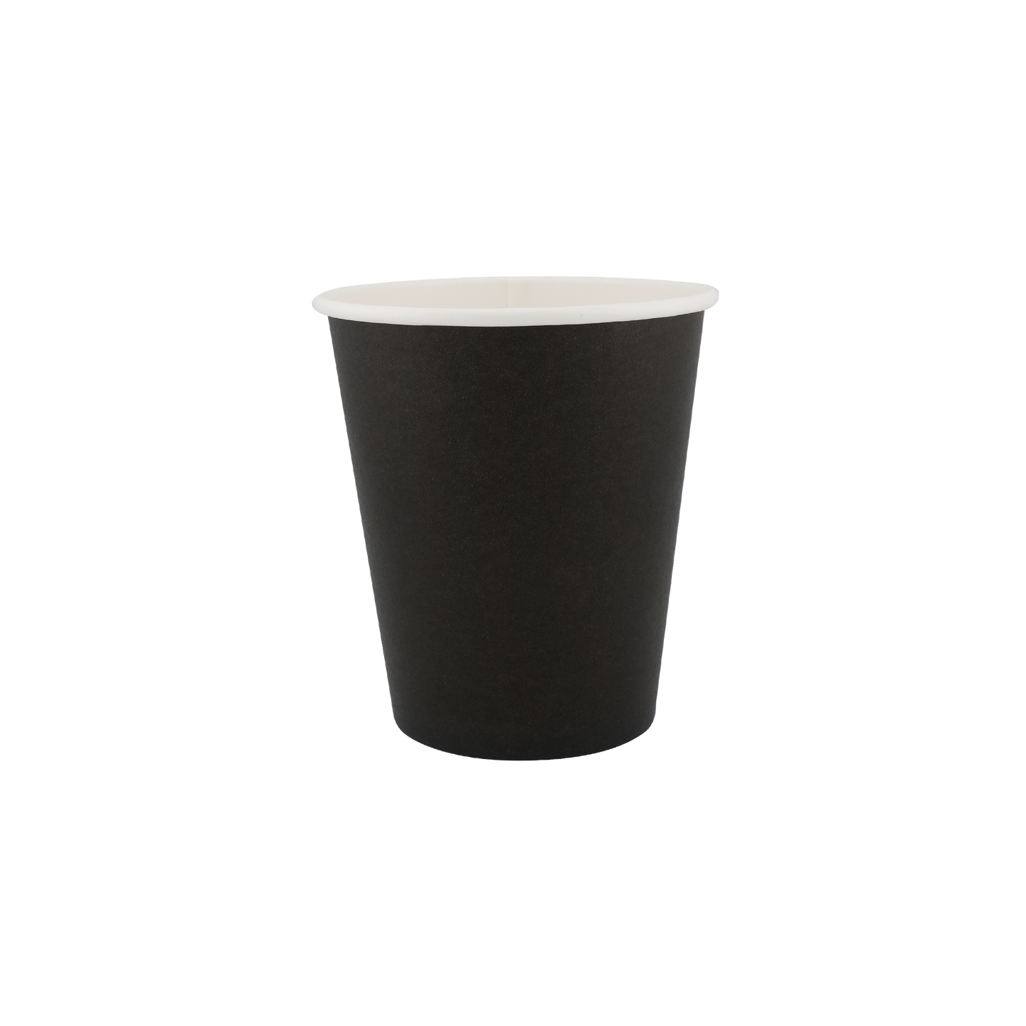 12oz Single Wall Hot Cup Black 90mm)