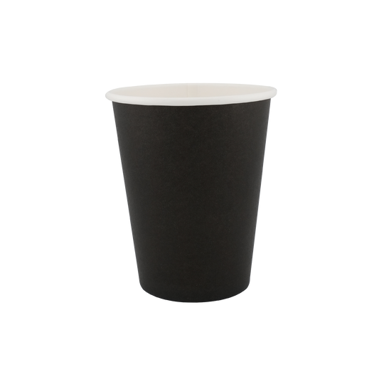 16oz Single Wall Hot Cup Black (90mm)