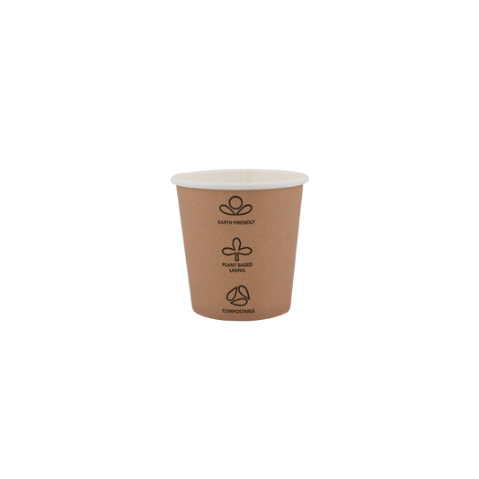 4oz Single Wall EcoHaven Cup Kraft (62mm)
