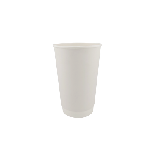12oz Double Wall Hot Cup White (90mm)