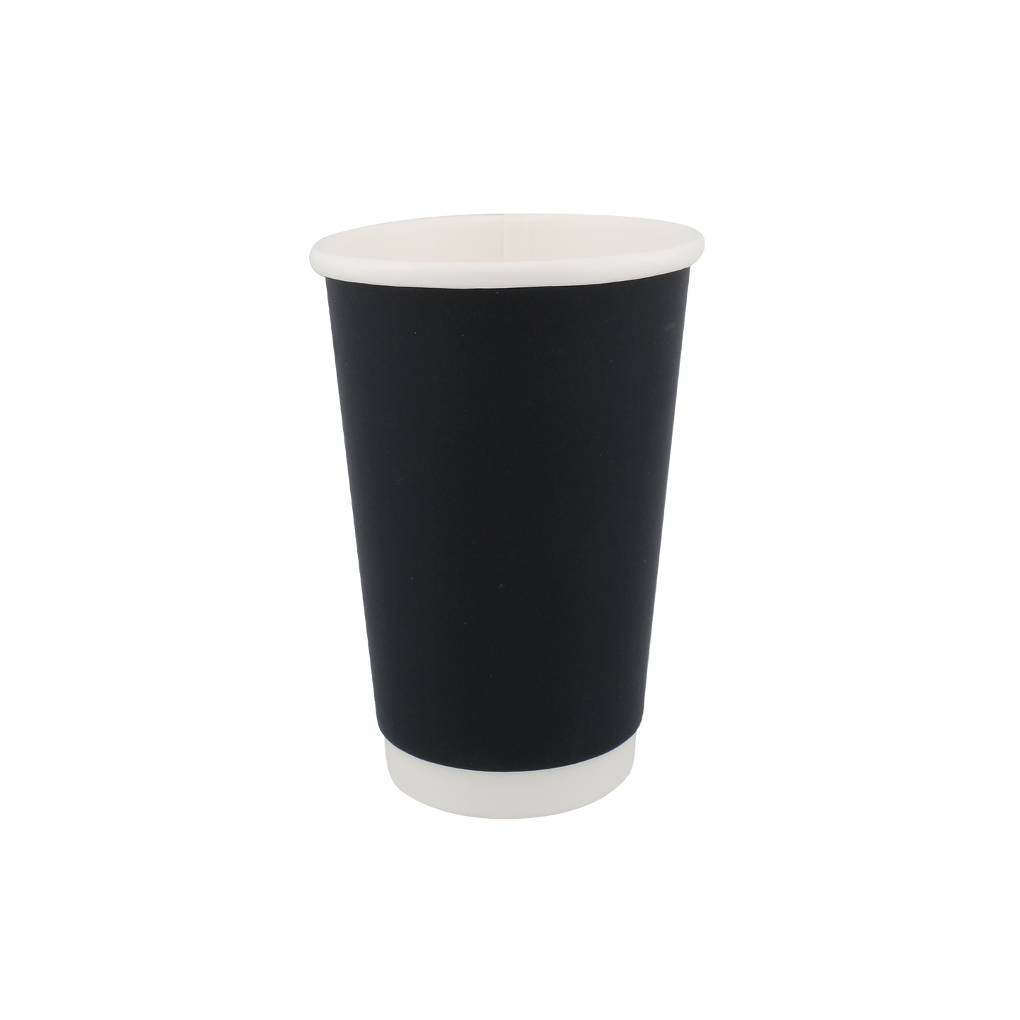 16oz Double Wall Hot Cup Black (90mm)