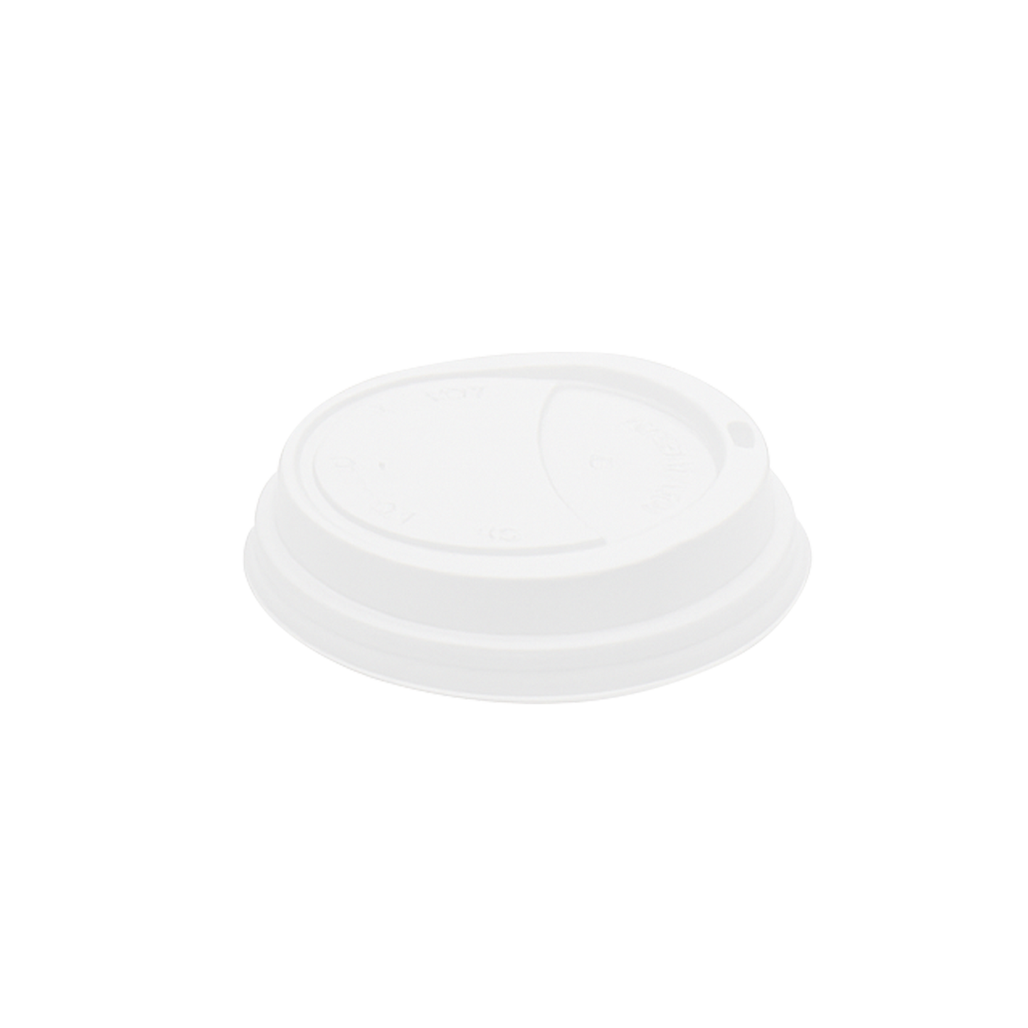Coffee Cup PS Lid 80mm White