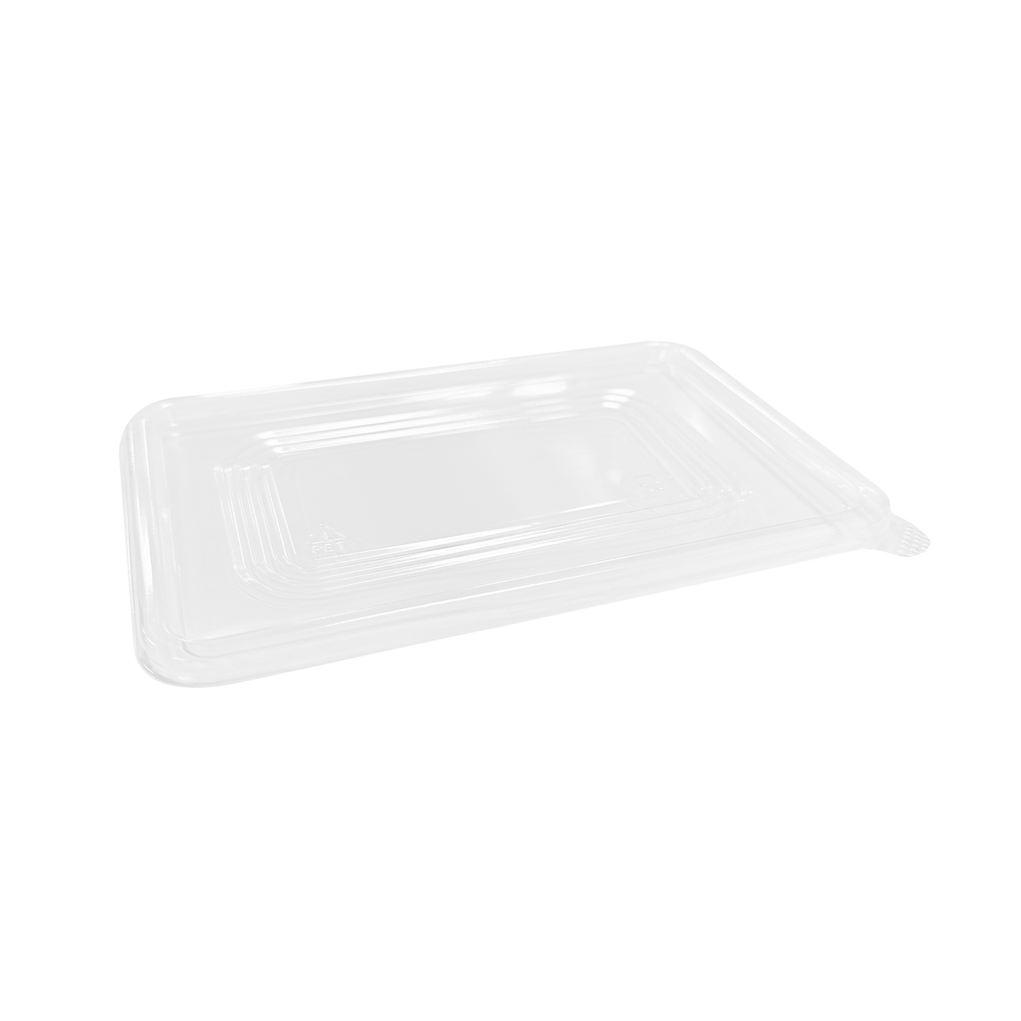 PET Lid to Fit Rectangular Sugarcane Bases 500-1000ml