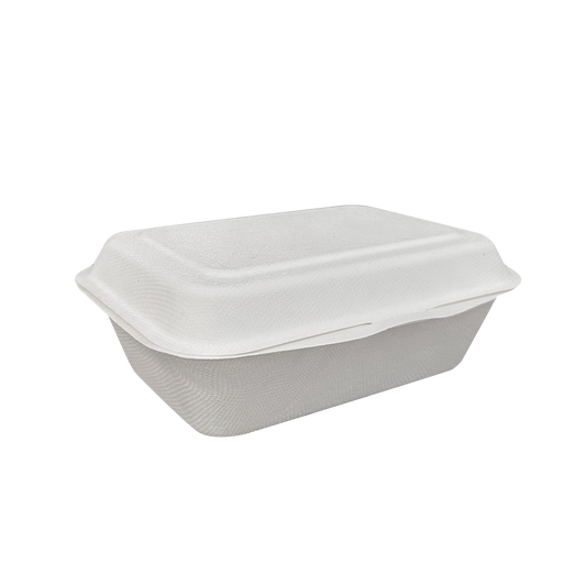 Snack Box Regular White Clamshell  7"x 5"