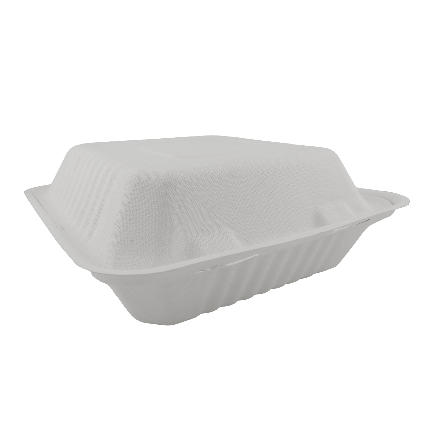 Dinner Box White Clamshell 8" x 8"
