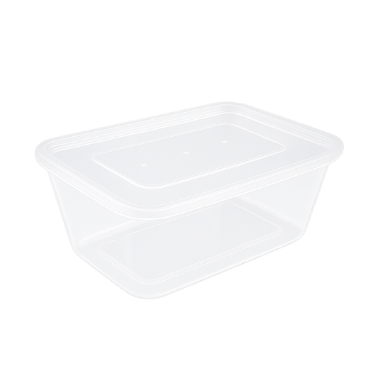 1000ml Rectangular Base and Lid (250 Base x 250 Lid)